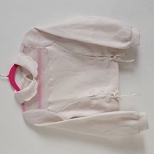 Axes femme Lace-Up white Sweater